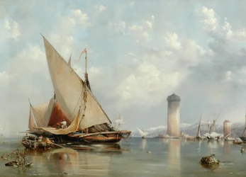 Vor der Küste von Livorno, 1848